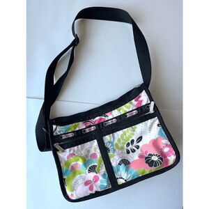 LeSportsac Deluxe Everyday Bag Floral Crossbody Y2K Nylon Rare USA